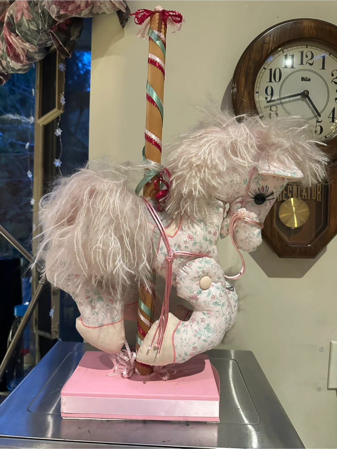 Handcrafted Stuffed Carousel Horse