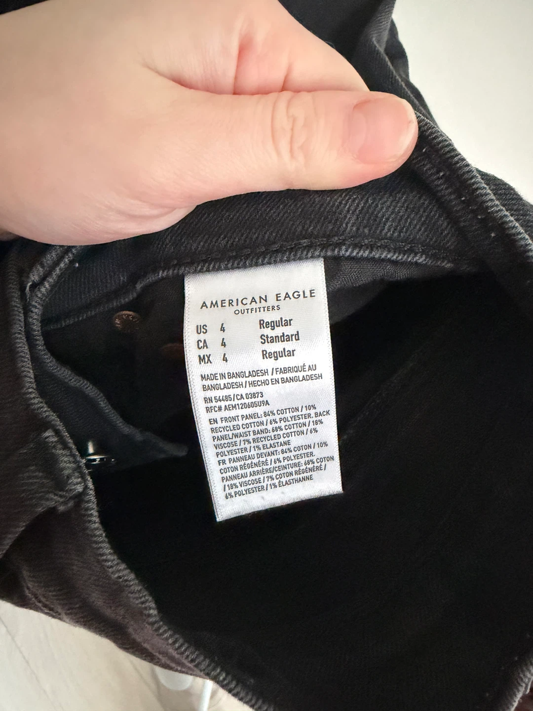 American Eagle Black Strigid Jeans - Size 4 - photo 2