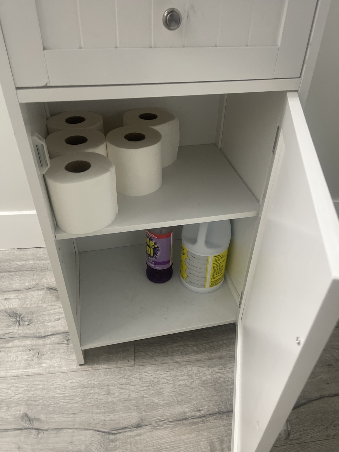White Bathroom Cabinet - photo 2