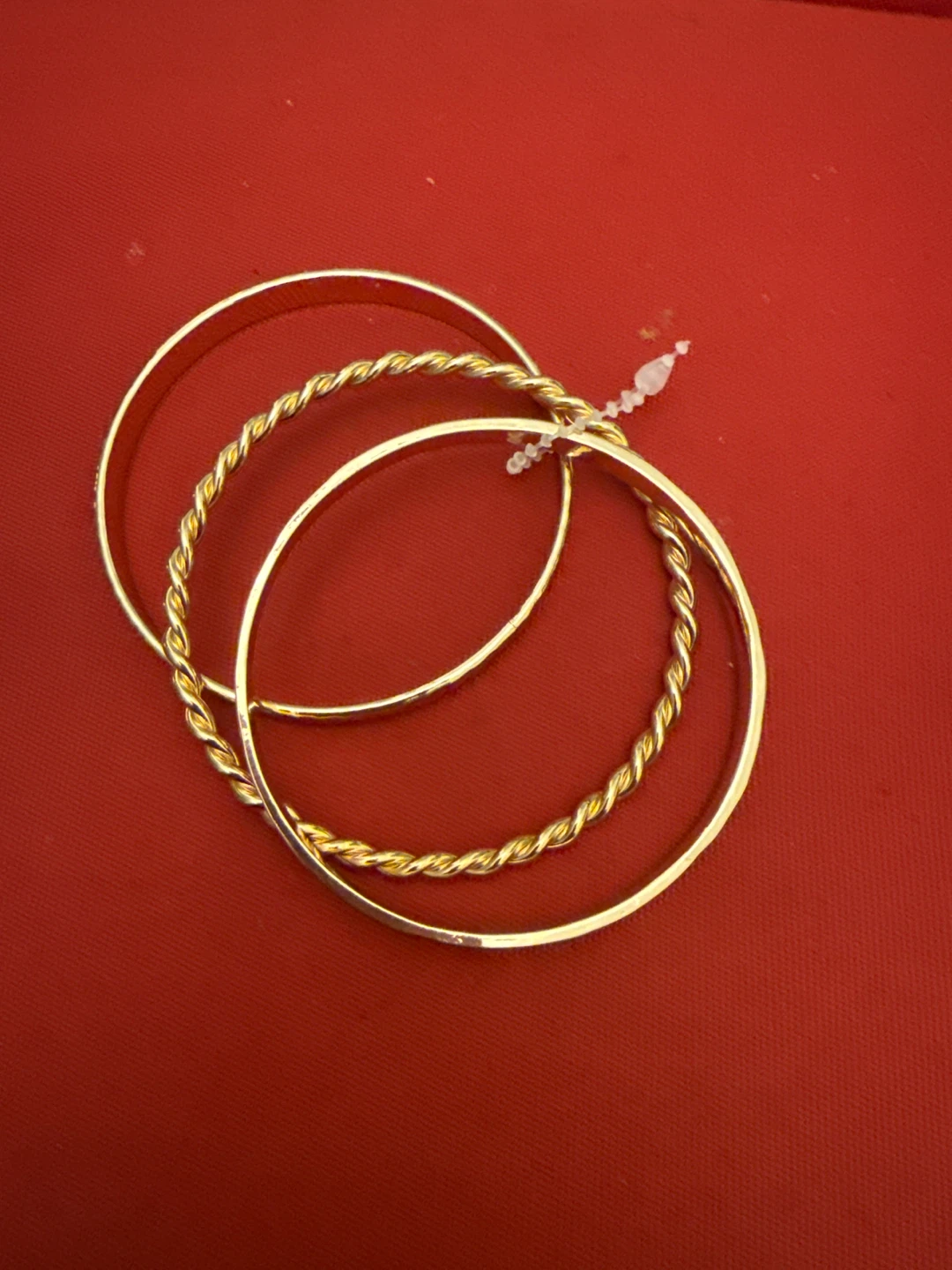 Gold Tone Bangle Bracelet Set