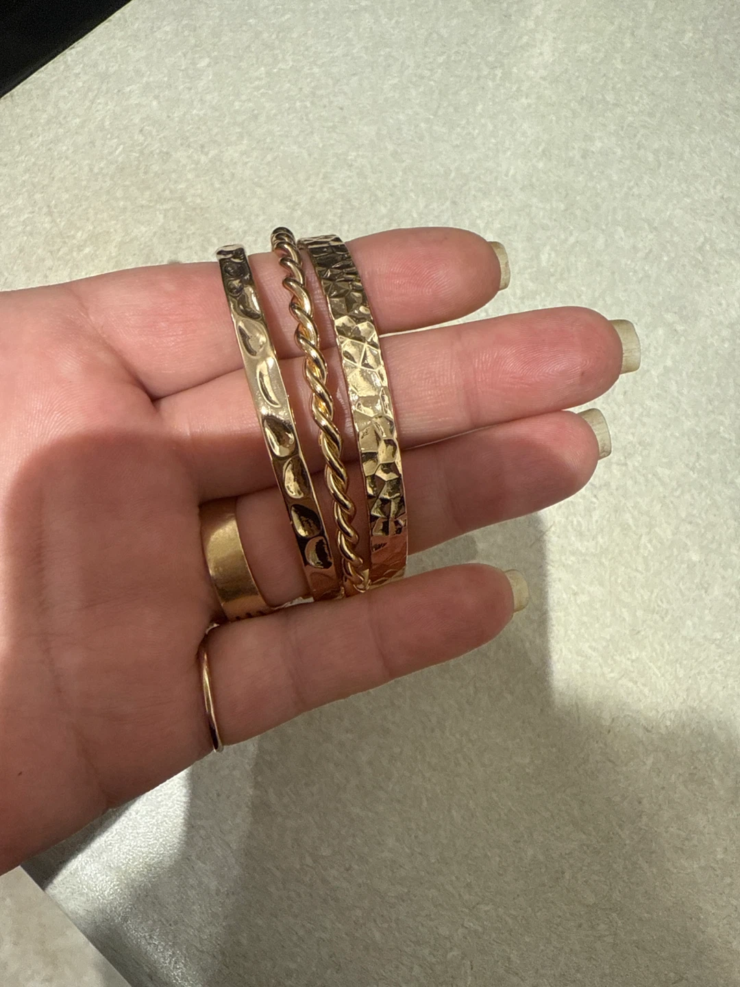 Gold Tone Bangle Bracelet Set - photo 4