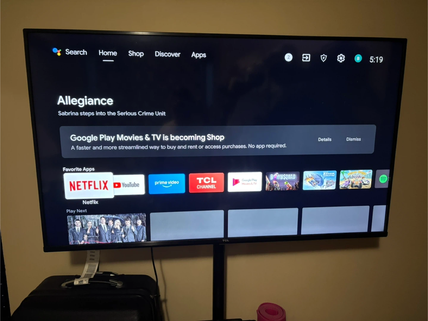 55” TCL Smart TV
