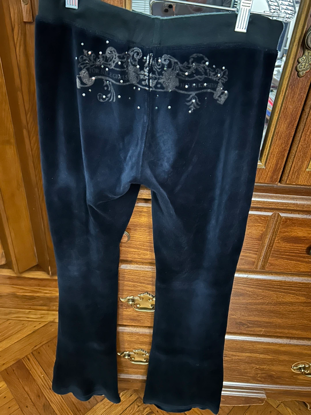 Juicy Couture Black Velour Tracksuit Set - photo 3