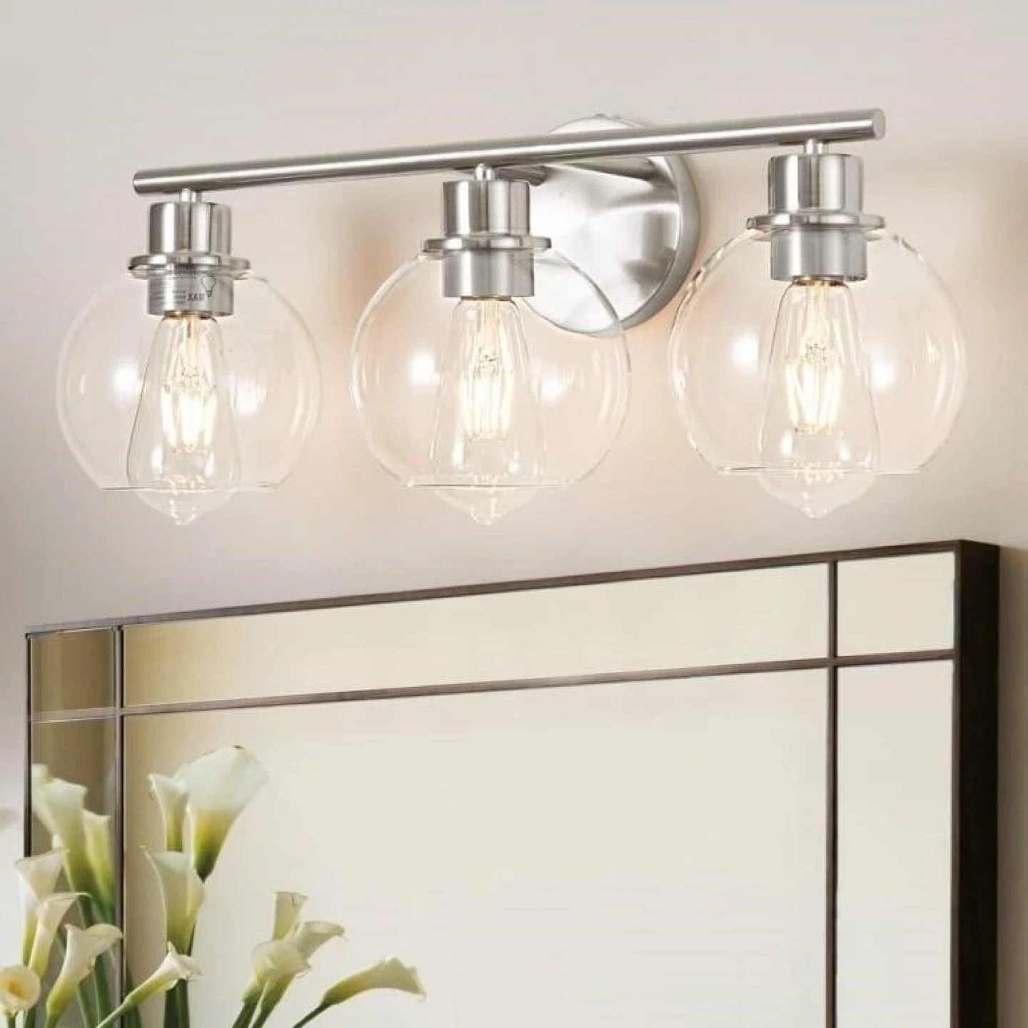 3-Light Bathroom Vanity Light Fixture