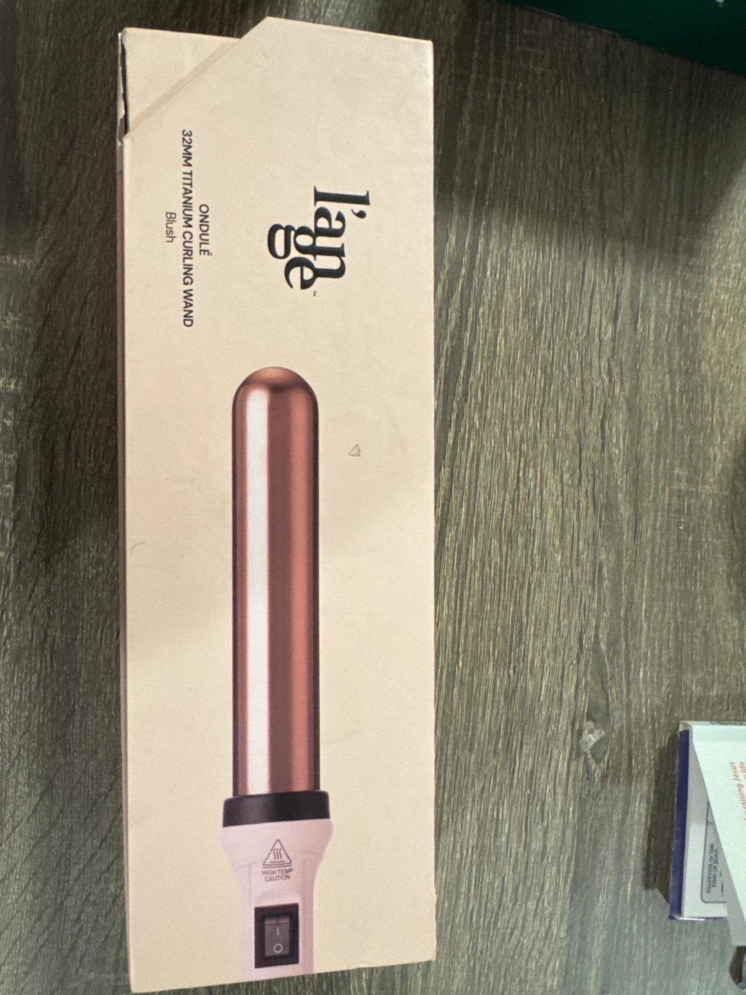 L'ange Ondulé 32mm Titanium Curling Wand - Blush