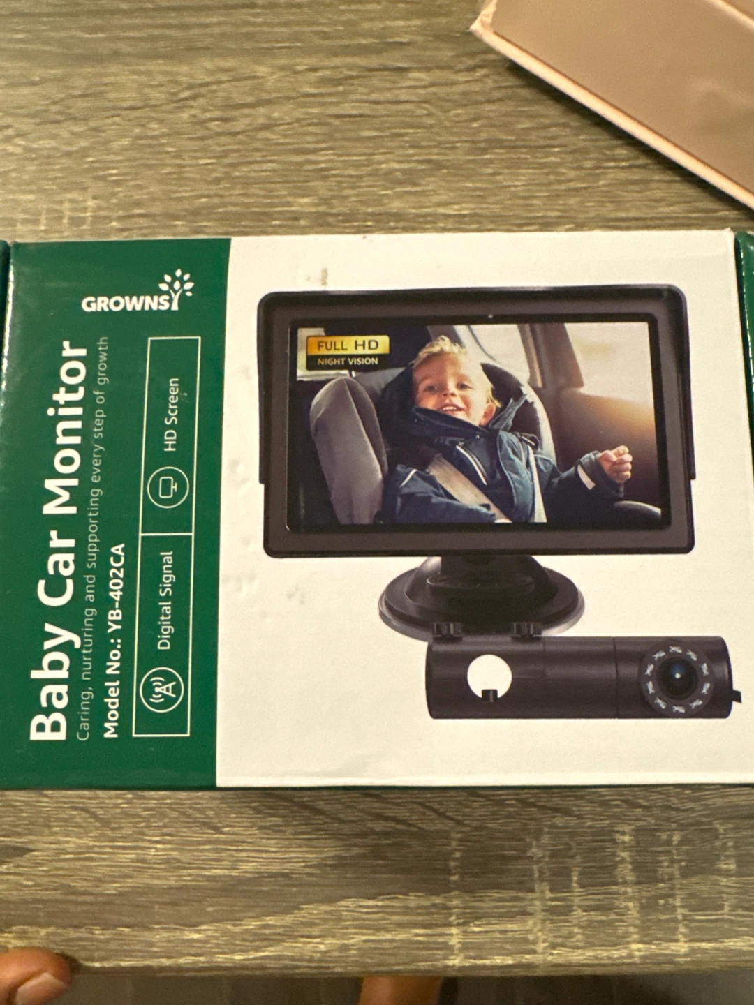 Grownsy Baby Car Monitor YB-402CA - New in Box!