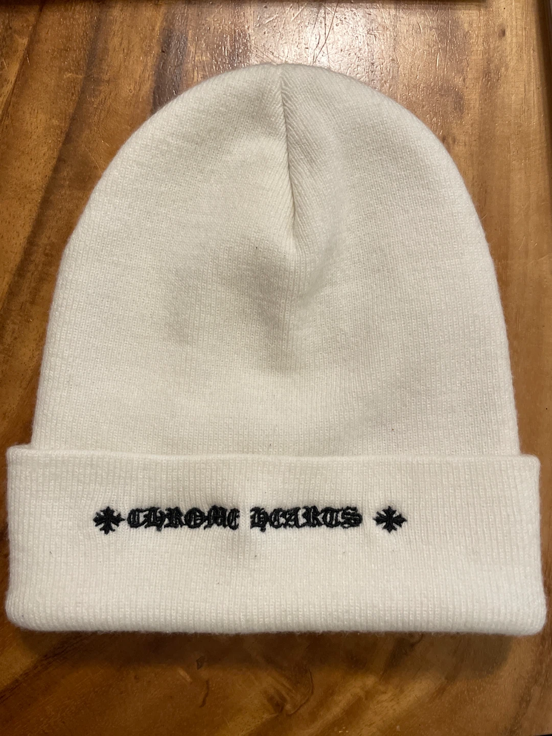 Chrome Hearts White Beanie