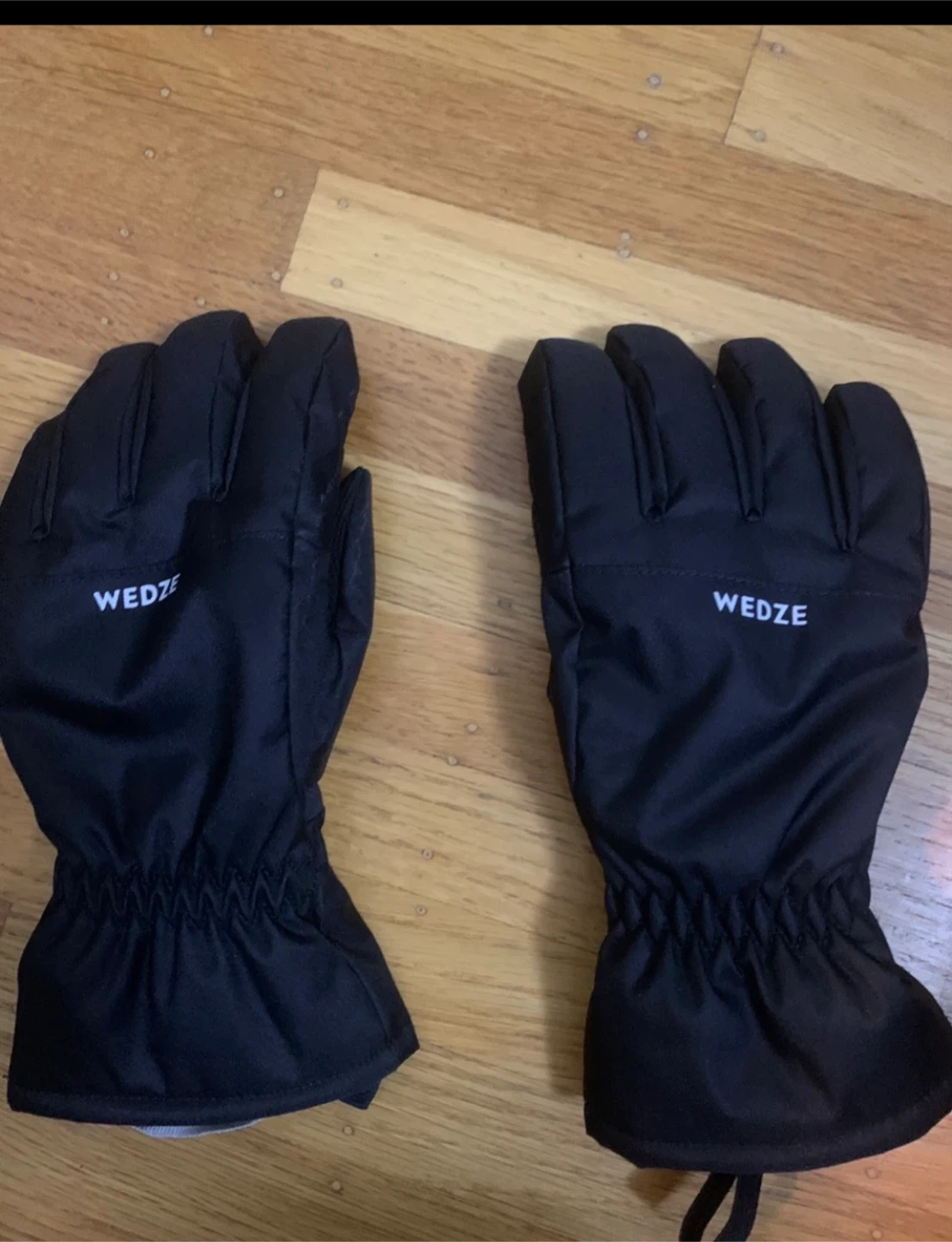 Wedze Black Ski Gloves