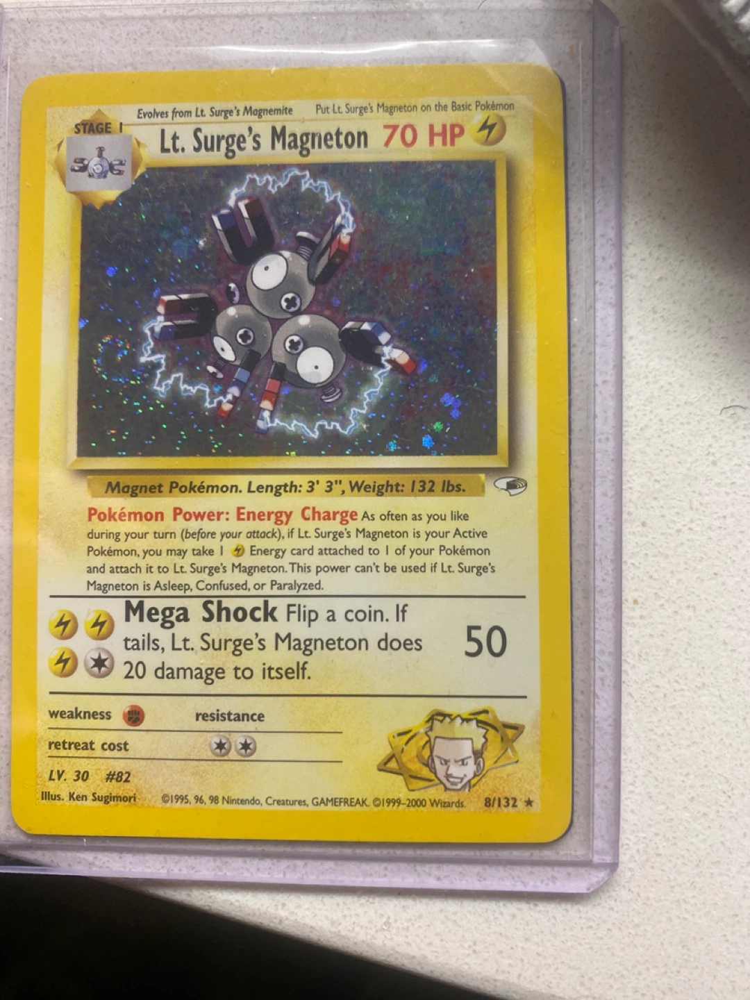 Lt. Surge's Magneton Pokemon Card - photo 3