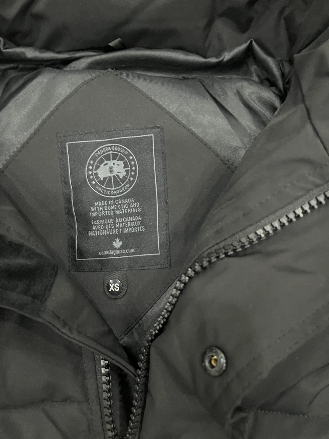 Canada Goose Black Down Jacket XS - photo 2