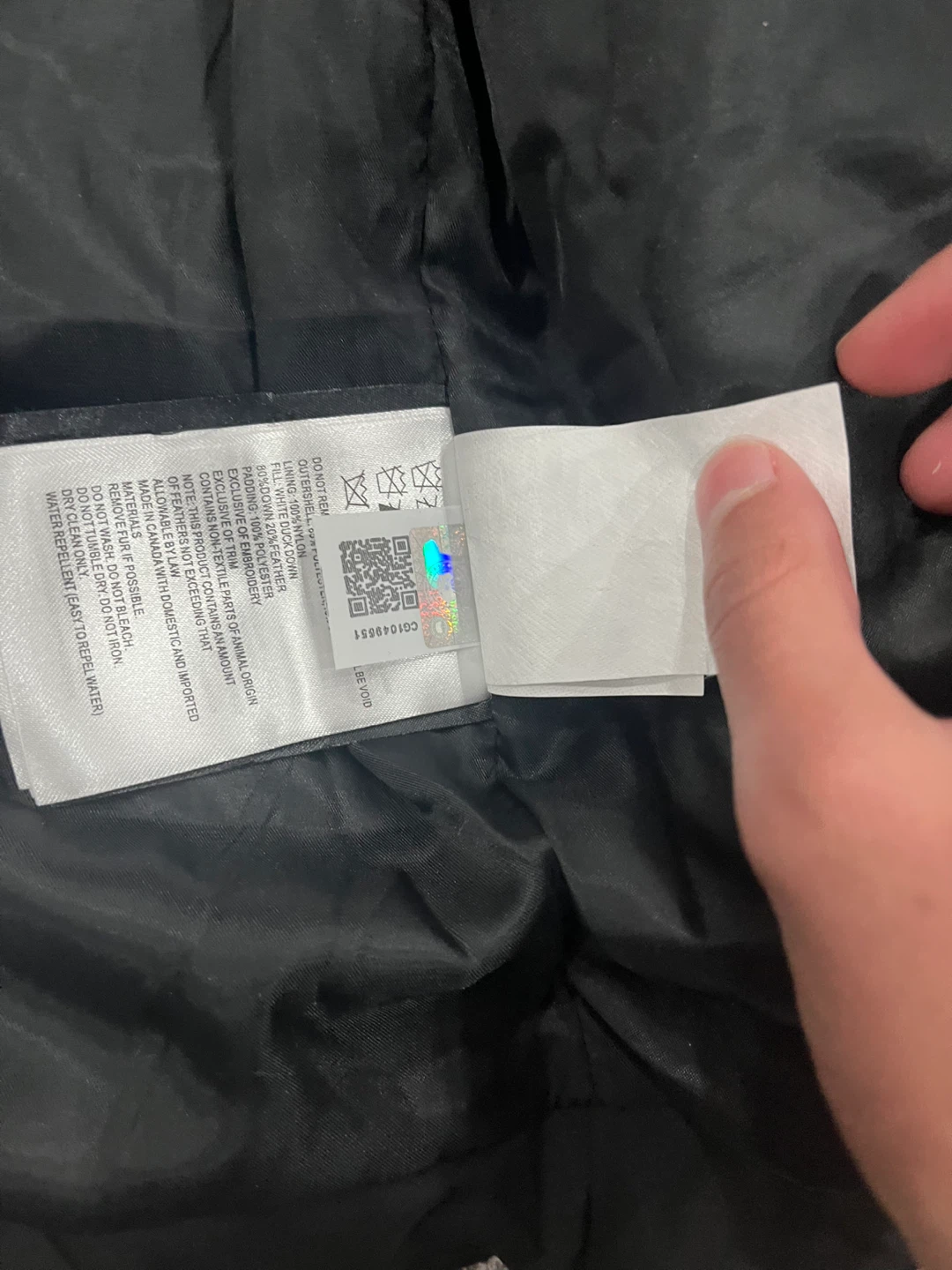 Canada Goose Black Down Jacket XS - photo 3