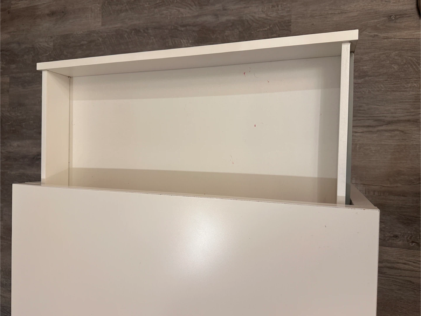 IKEA White Desk with Drawer - photo 4