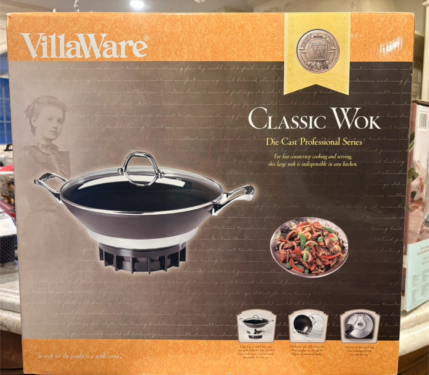 VillaWare Classic Wok - Die Cast Professional Series