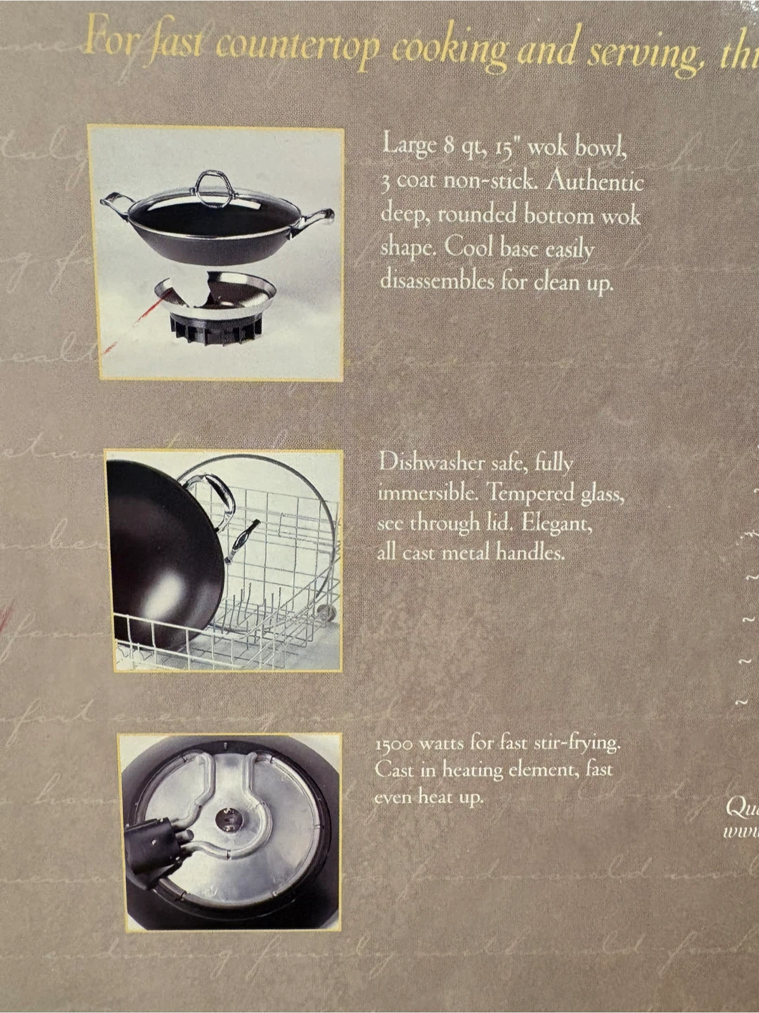 VillaWare Classic Wok - Die Cast Professional Series - photo 4