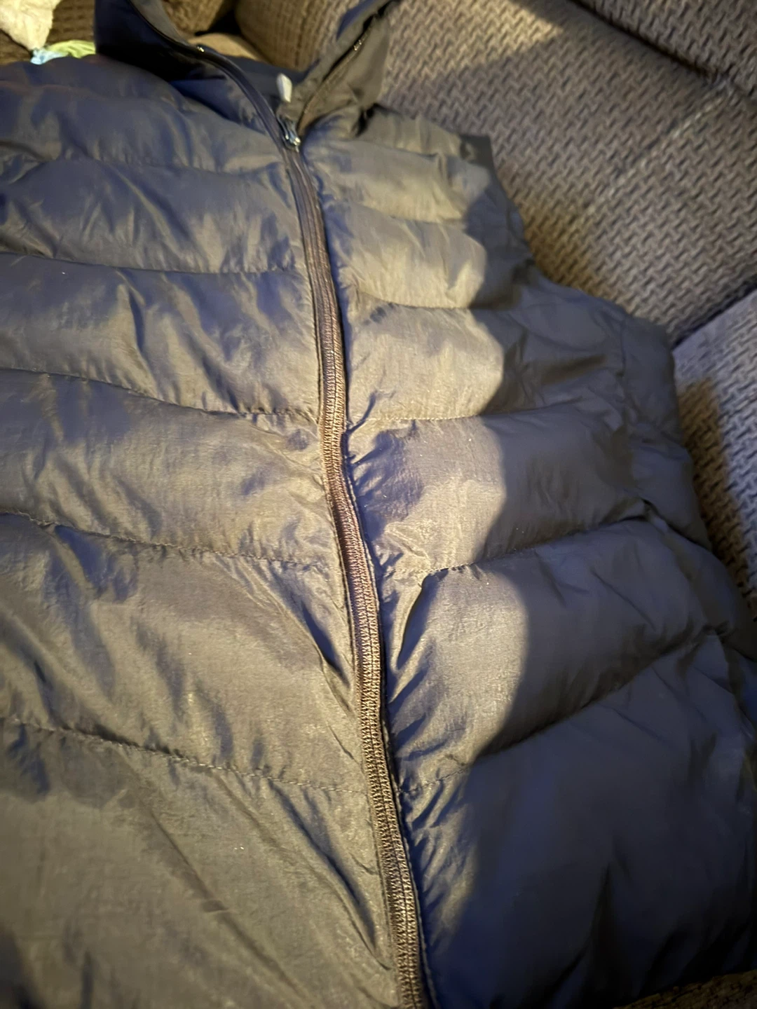 Black Puffer Vest, Size XL