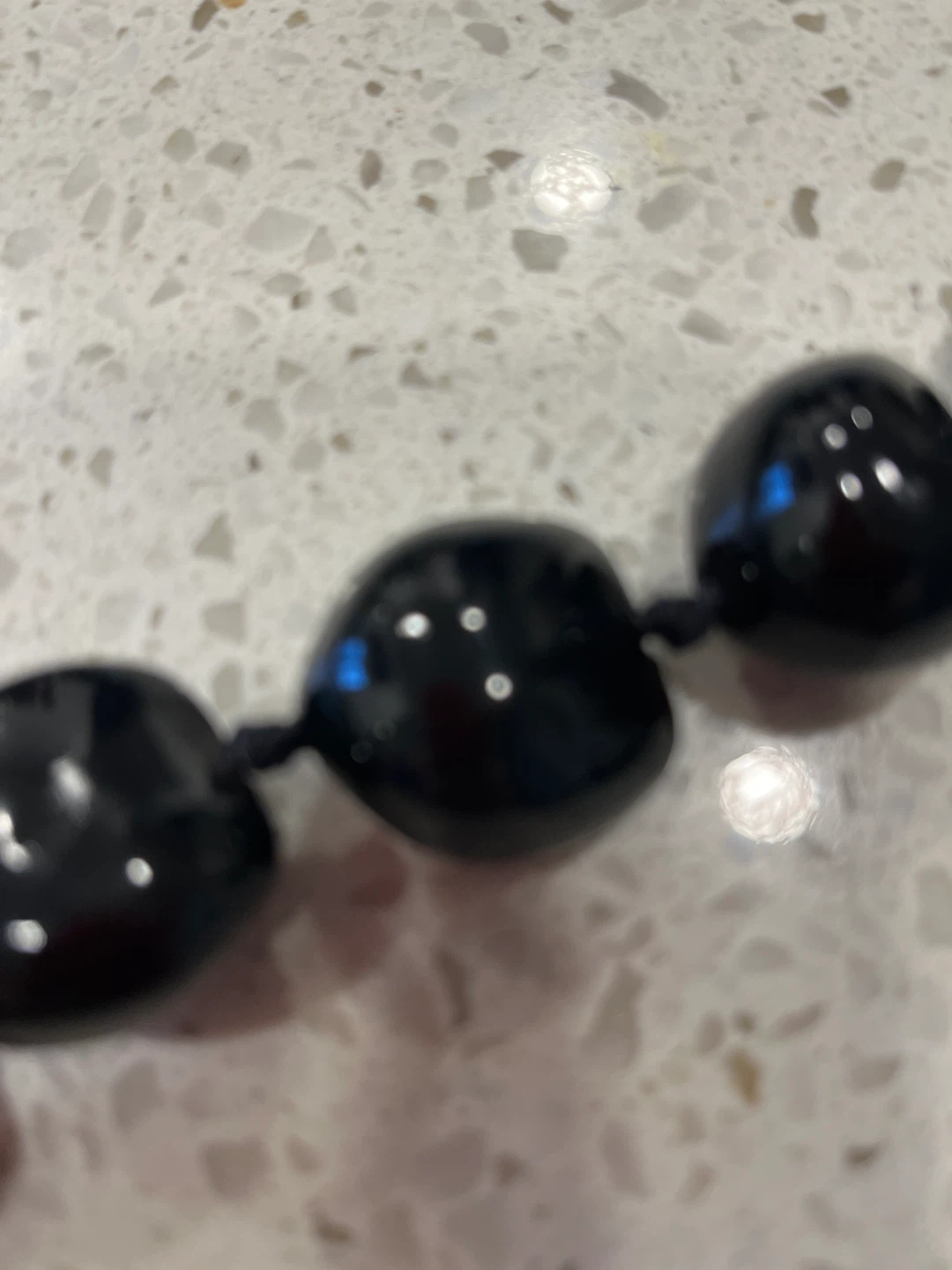 Authentic Black Kukui Nut Lei Necklace – Hawaiian Candlenut - photo 2