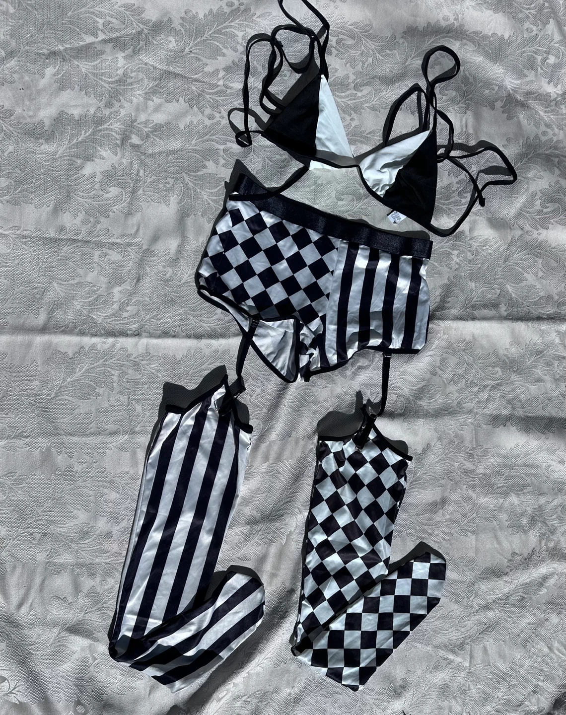 Black & White Lingerie Set