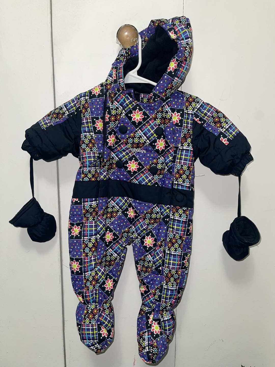 Baby Snowsuit with Mittens