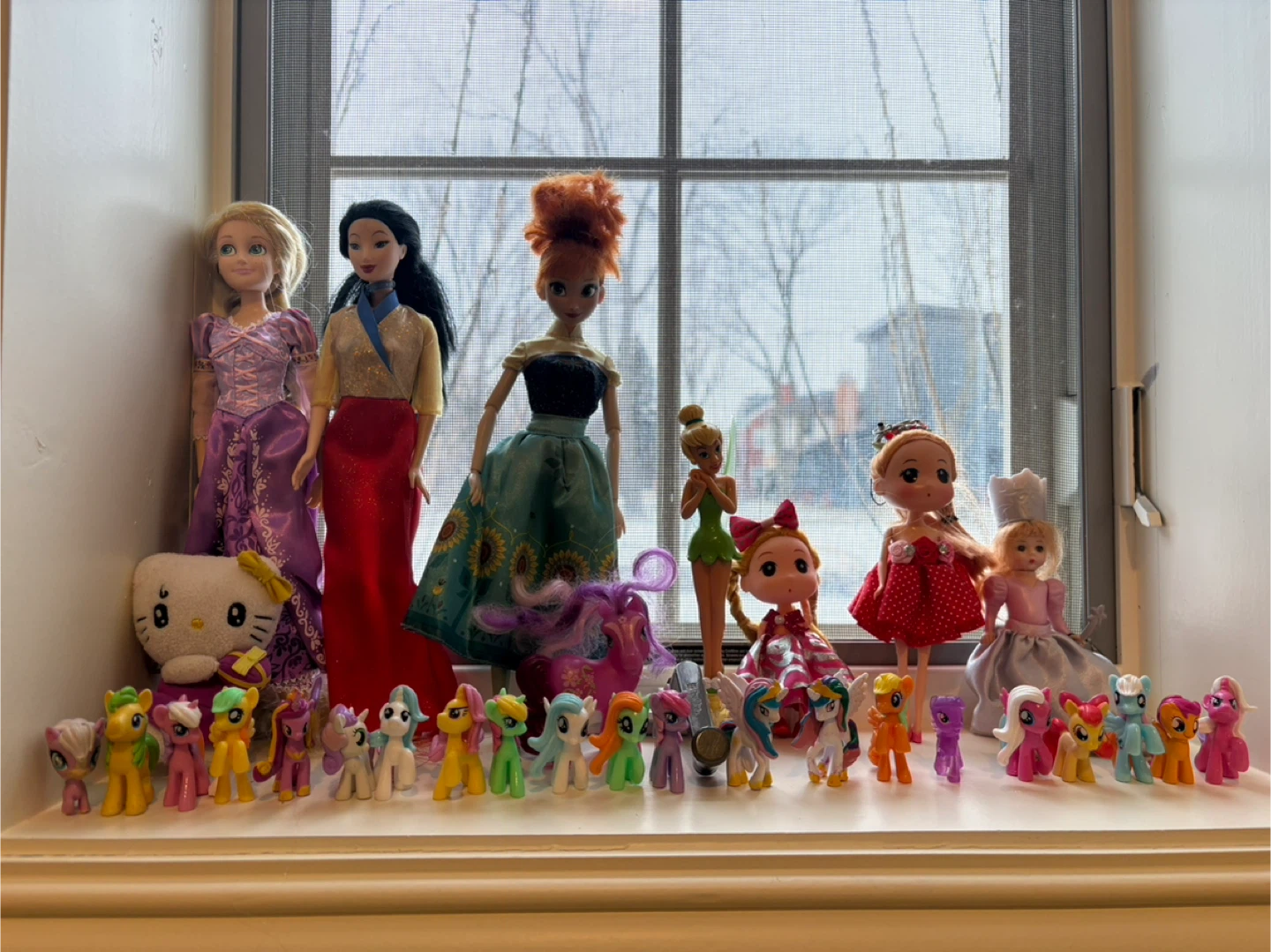 Disney Princess & My Little Pony Doll Lot