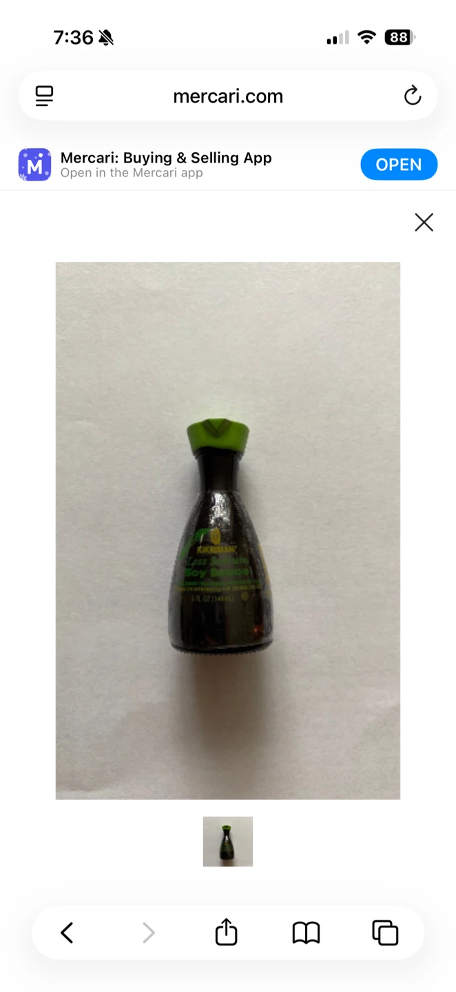 🧡 Mini Brands Less Sodium Soy Sauce