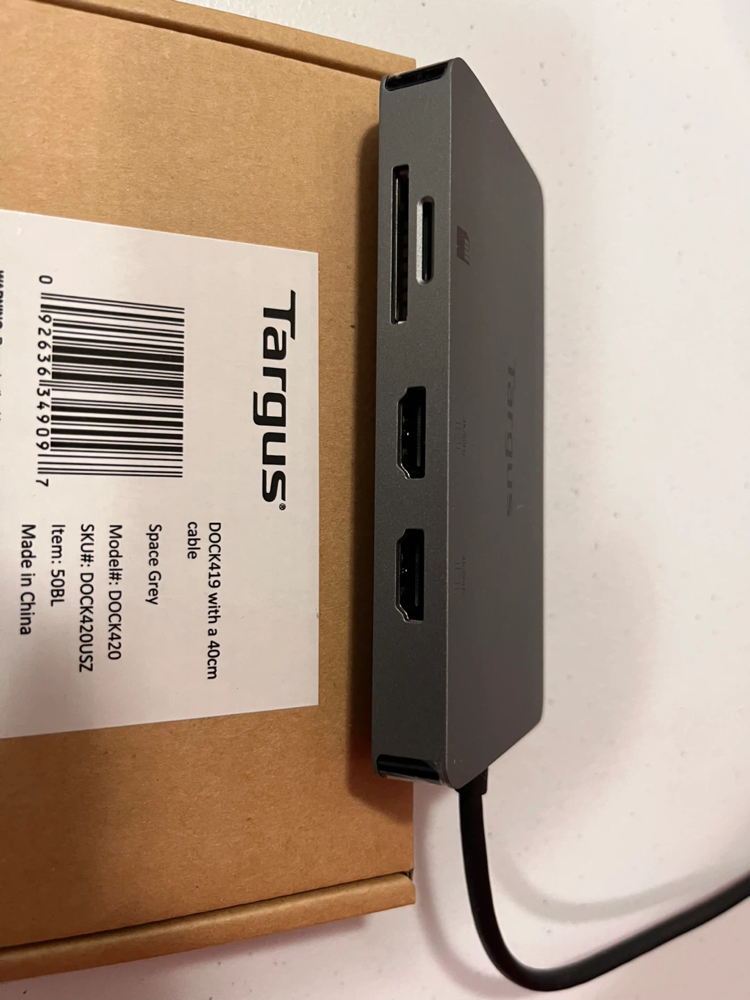 Targus DOCK420 Space Grey Docking Station - photo 2