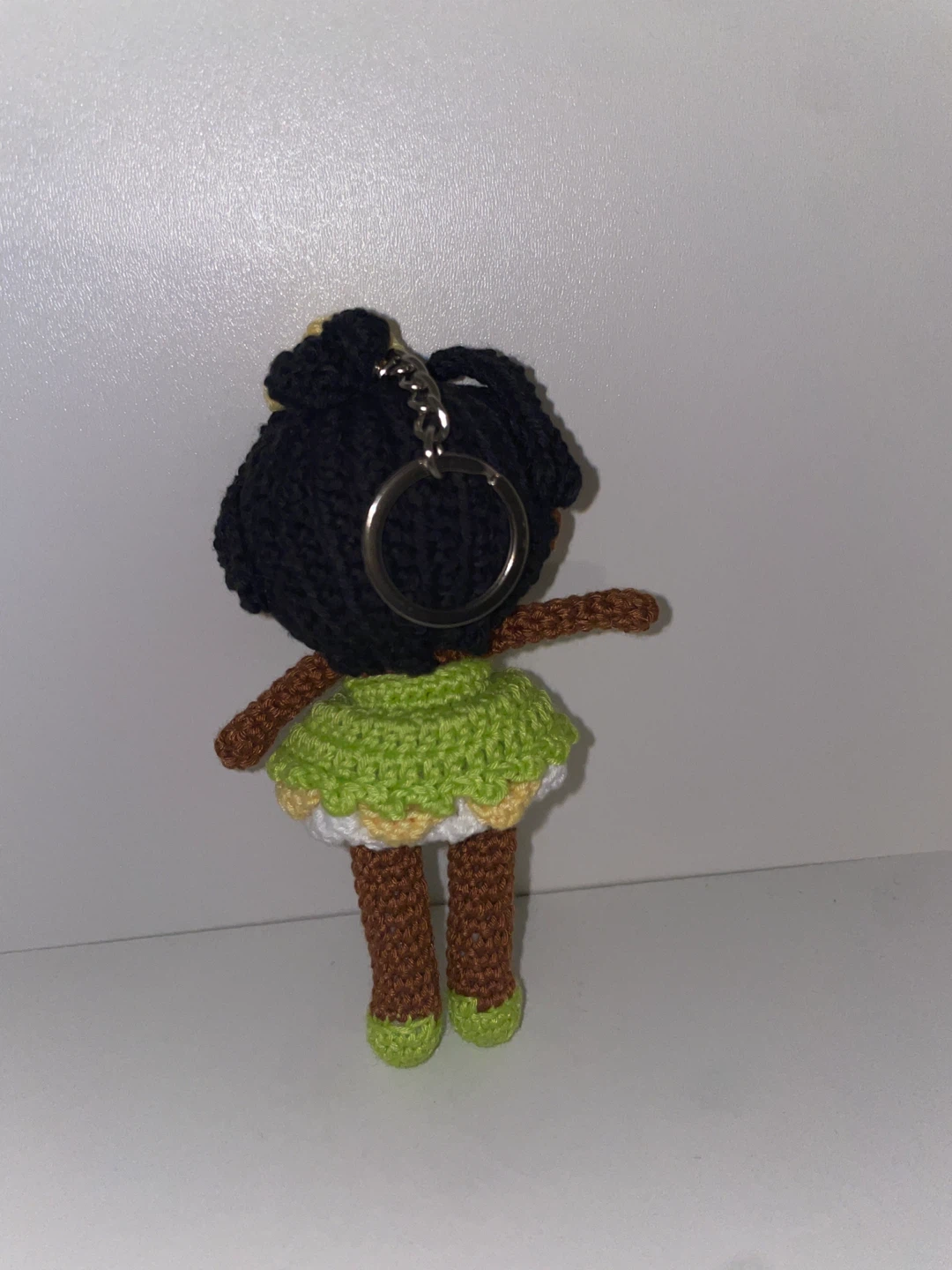 Crochet Princess Tiana Keychain - photo 2