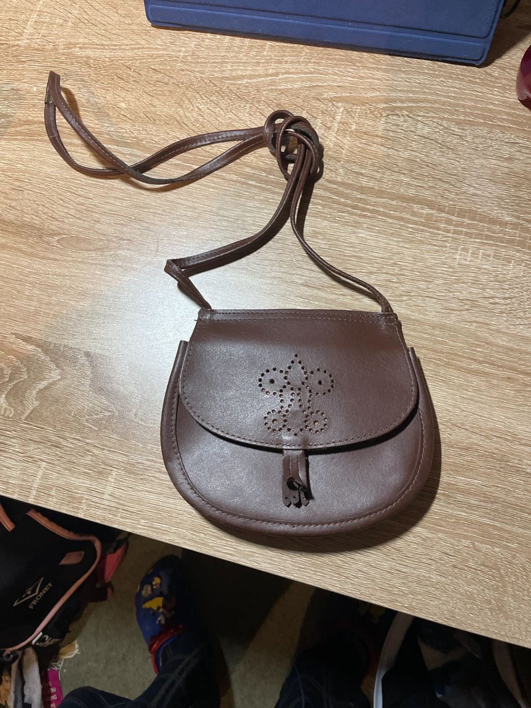 Brown Leather Crossbody Bag