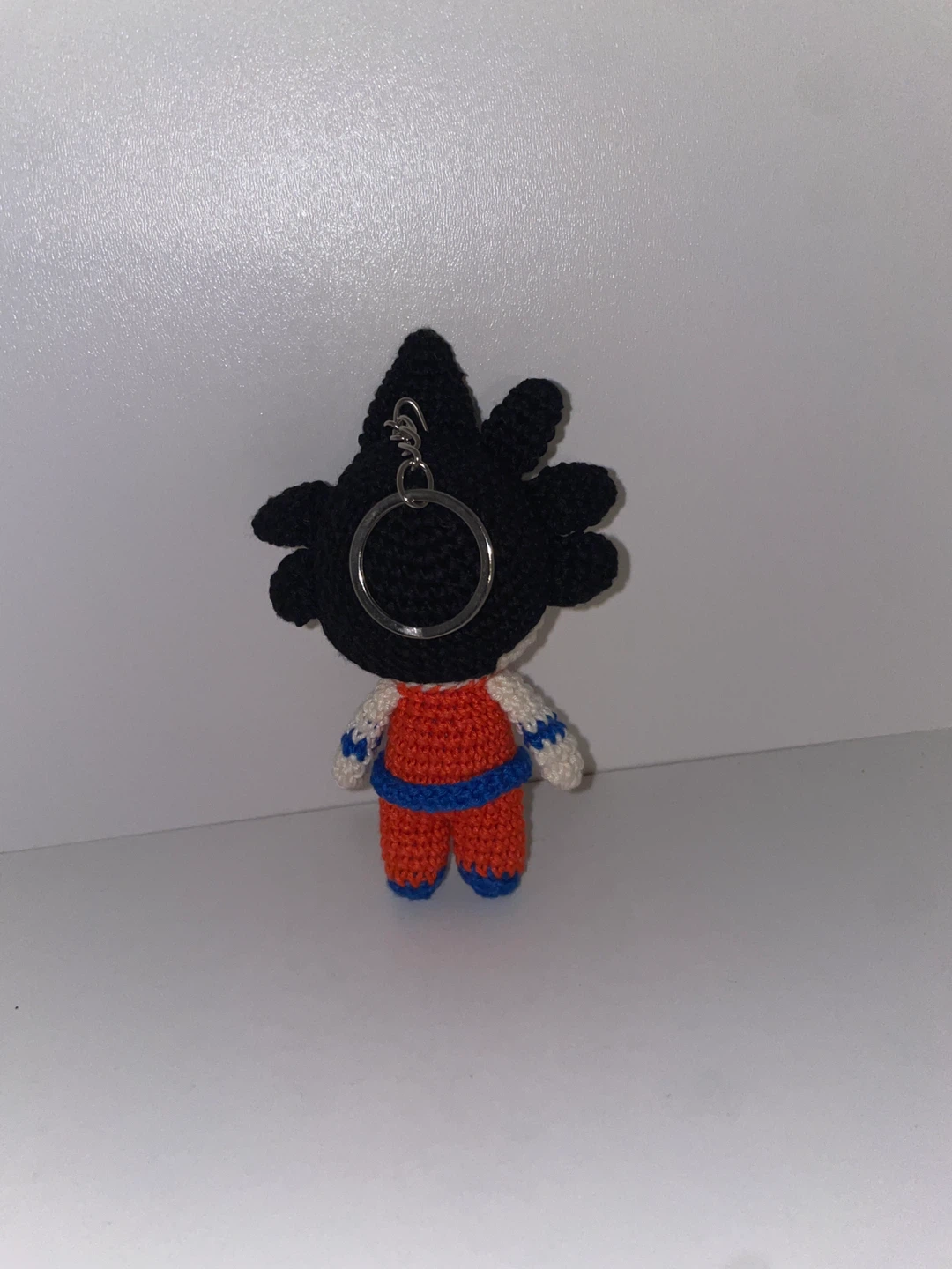 Handmade Crochet Goku Keychain - photo 2