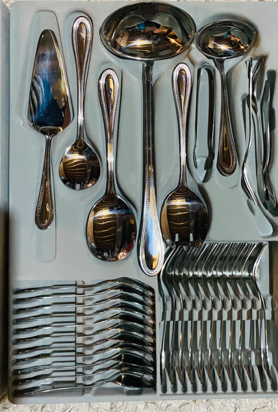 Cutlery Set with Case 18/10 Beads - photo 2