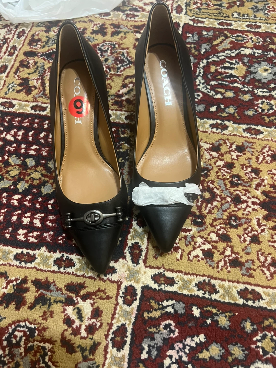 Coach Black Heels Size 6B
