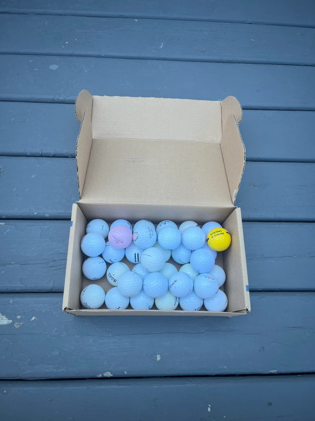Box of Mixed Golf Balls - 36 Total