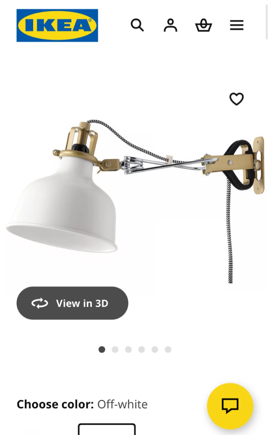 3 - IKEA Ranarp Off-White Wall/Clamp Spotlights - photo 2