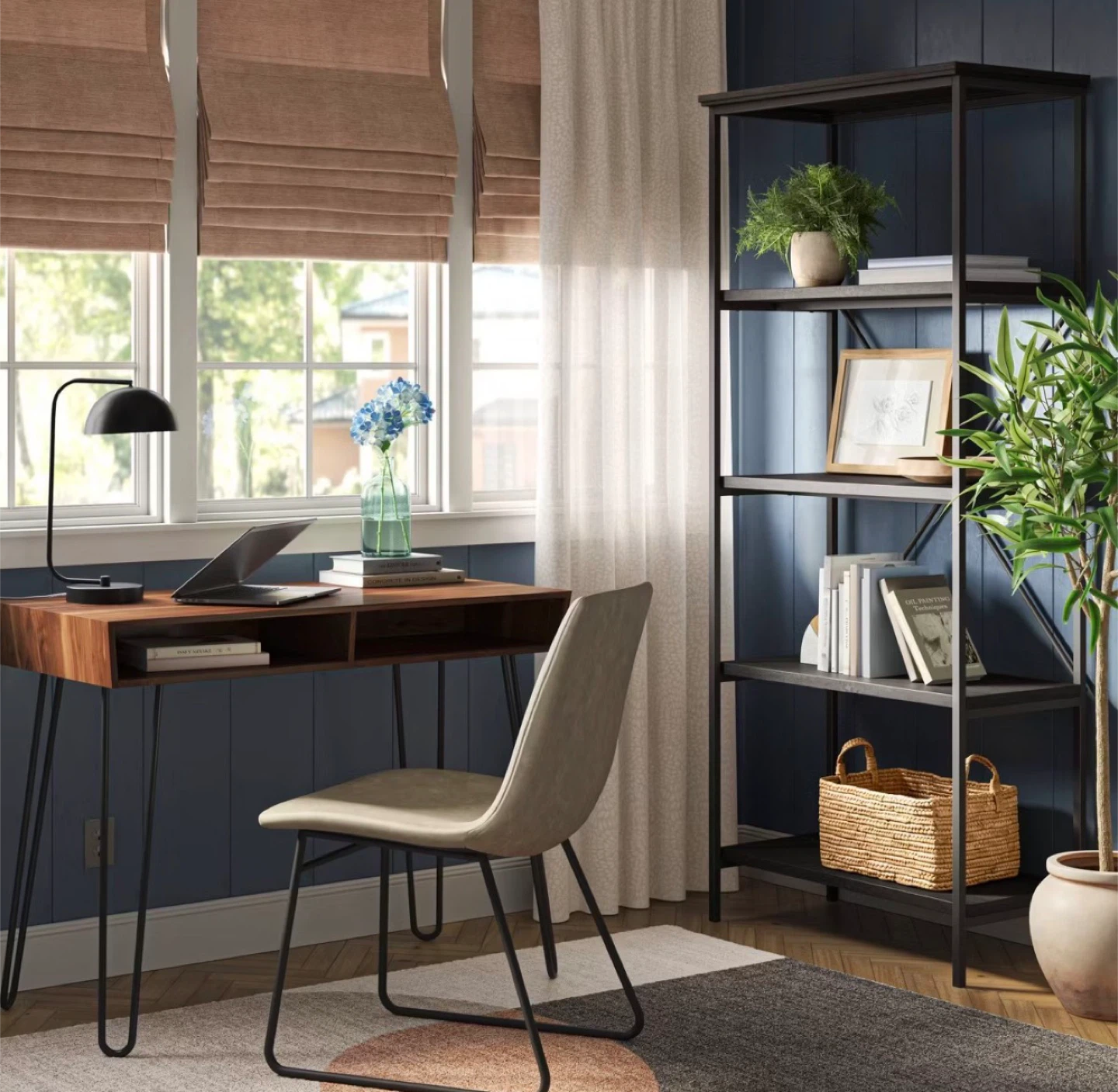 Threshold Hairpin Writing Desk - Espresso - photo 2