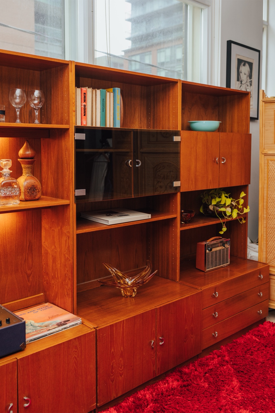 MCM Danish Teak Wall Units by DENKA 🤎 - photo 4