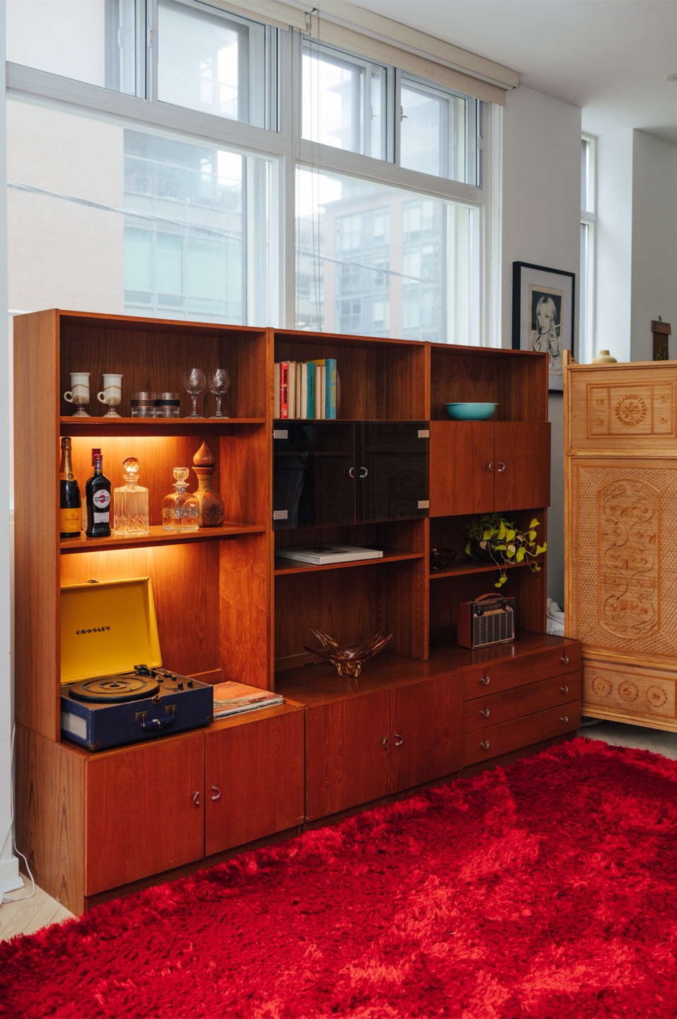 MCM Danish Teak Wall Units by DENKA 🤎