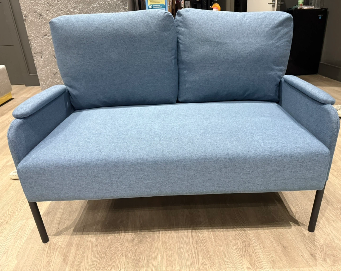 Brand New Light Blue 45.7" Loveseat - Comfy & Stylish!