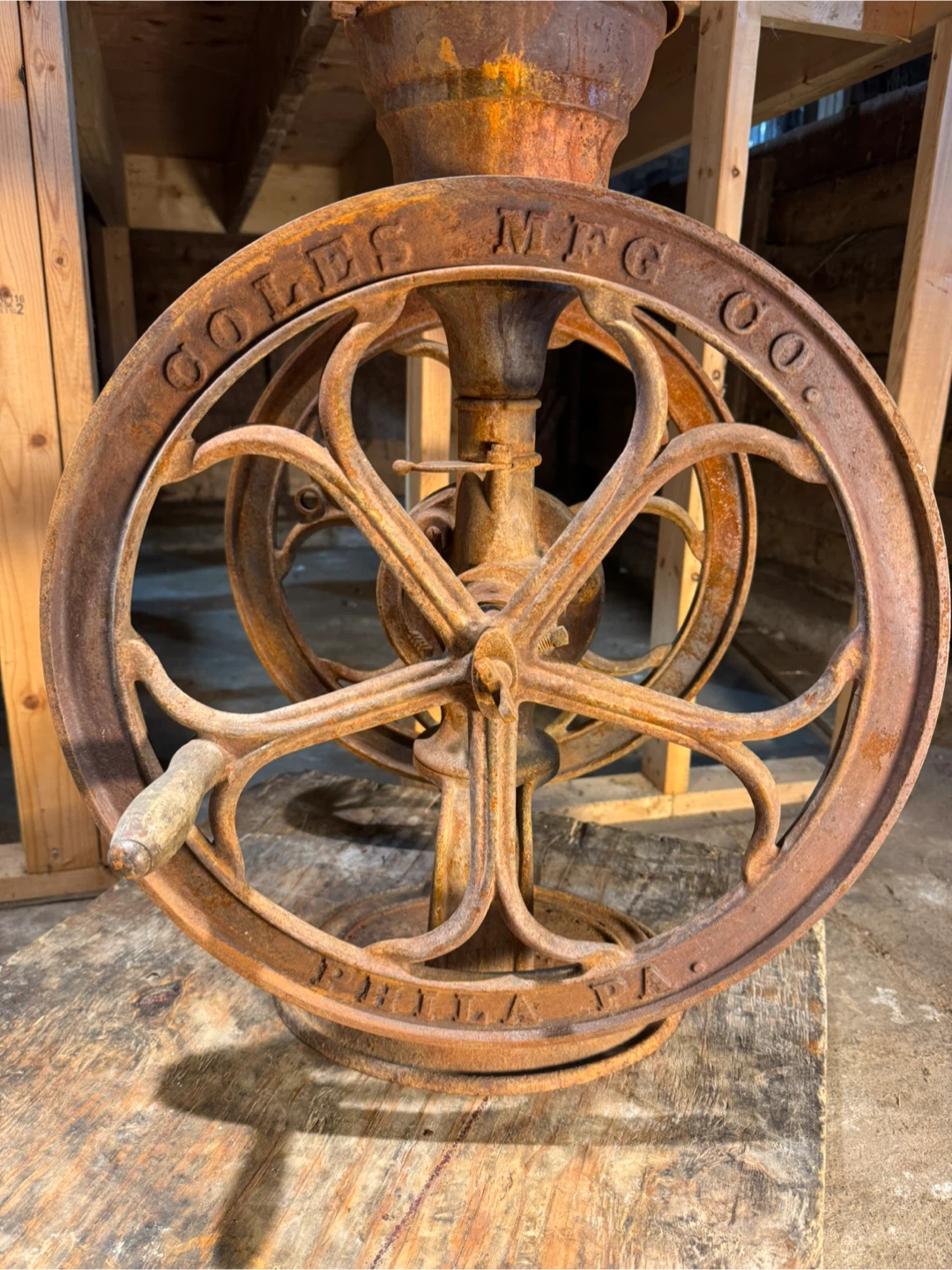 Antique Coles MFG Co. Coffee Grinder - photo 2