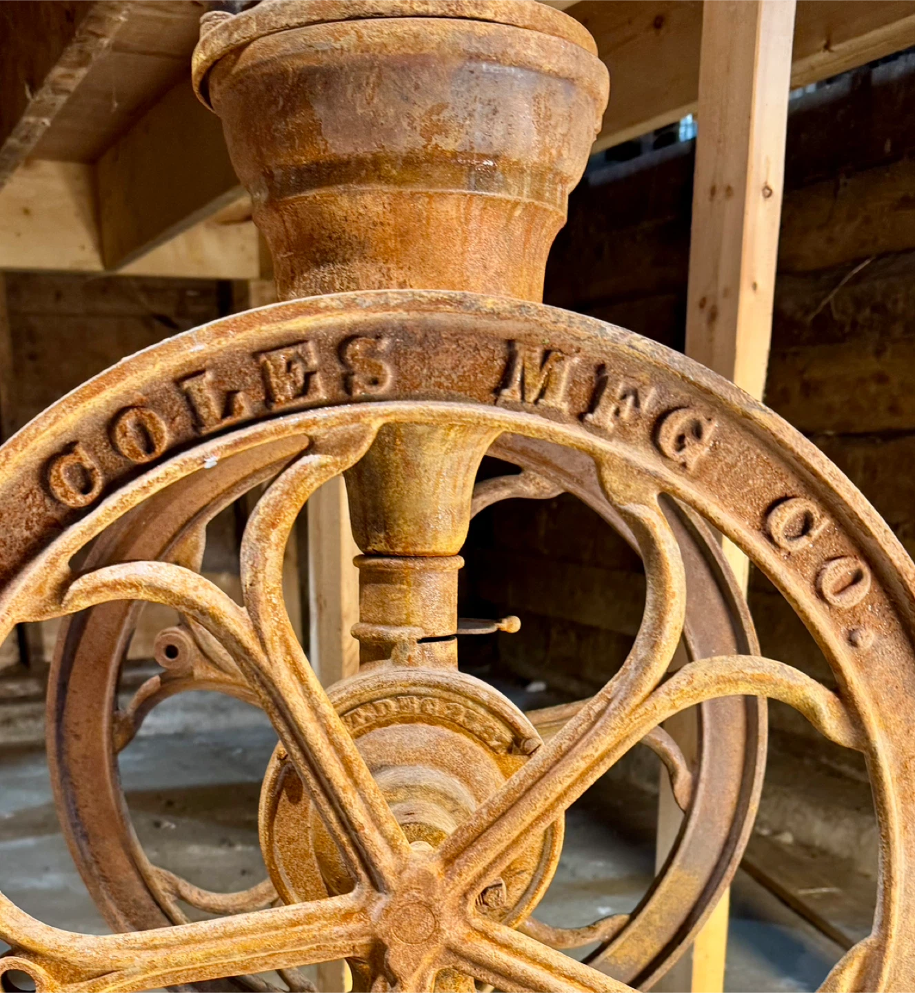 Antique Coles MFG Co. Coffee Grinder