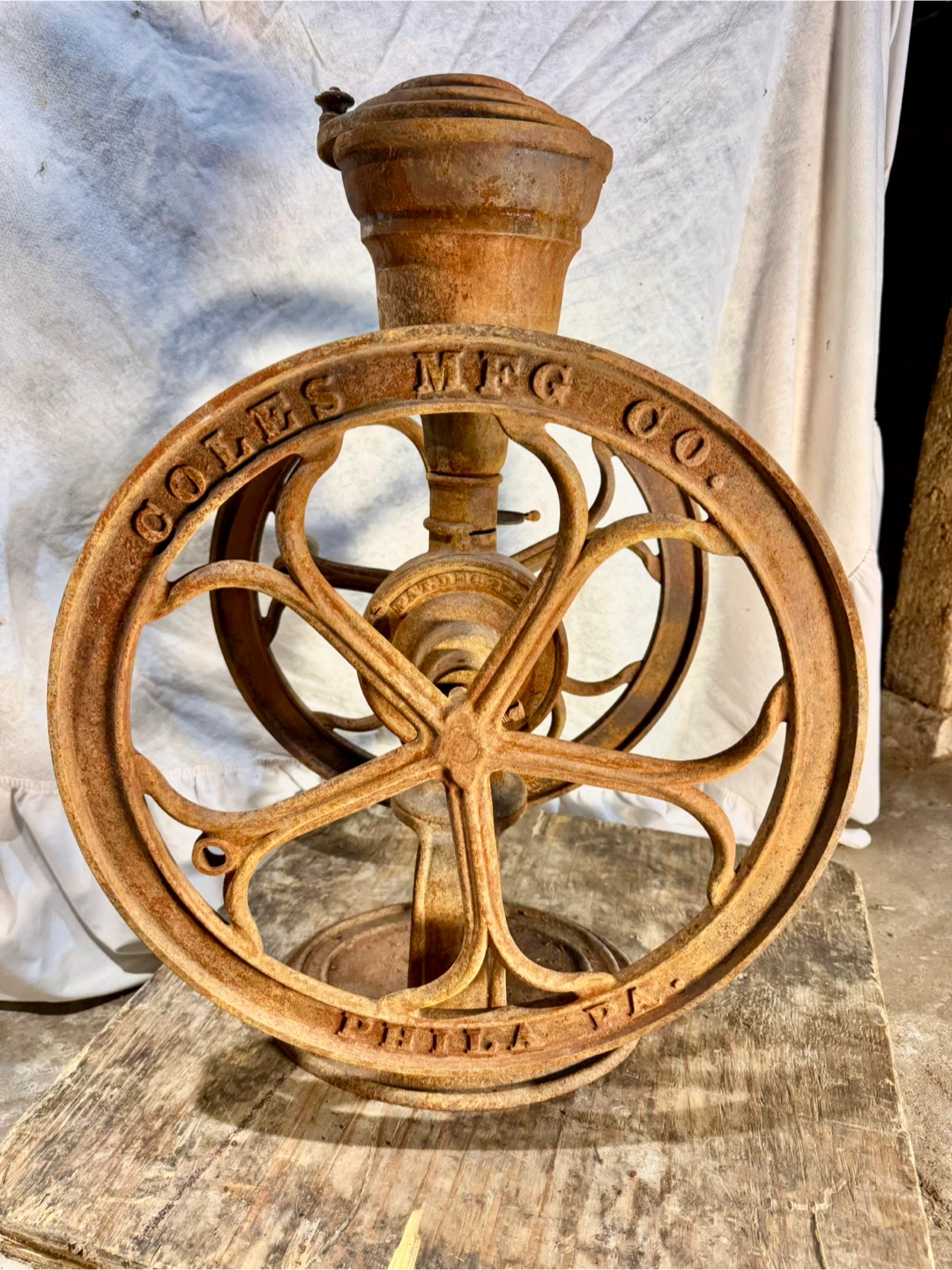 Antique Coles MFG Co. Coffee Grinder - photo 3