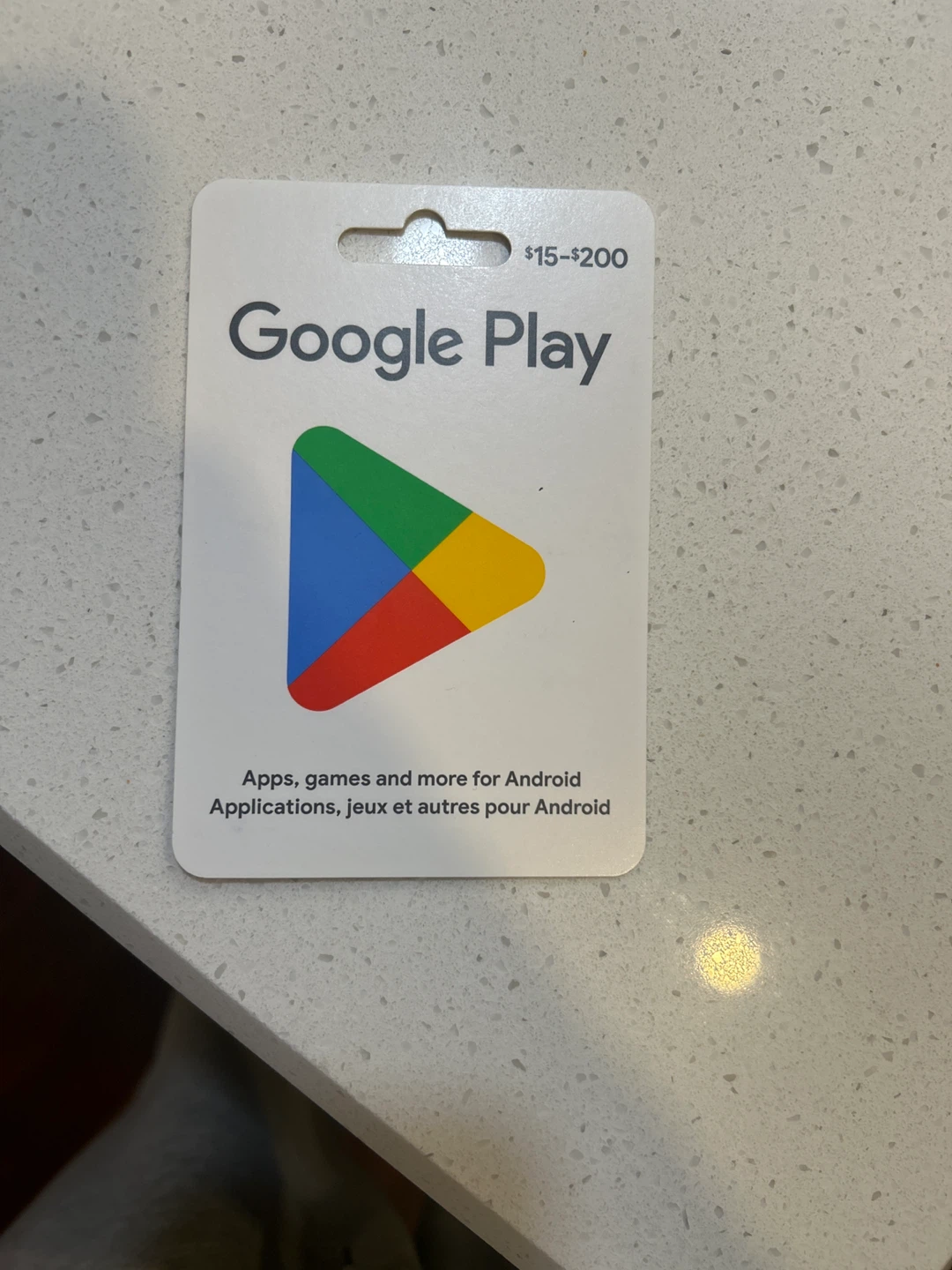 Google Play $20 gift card