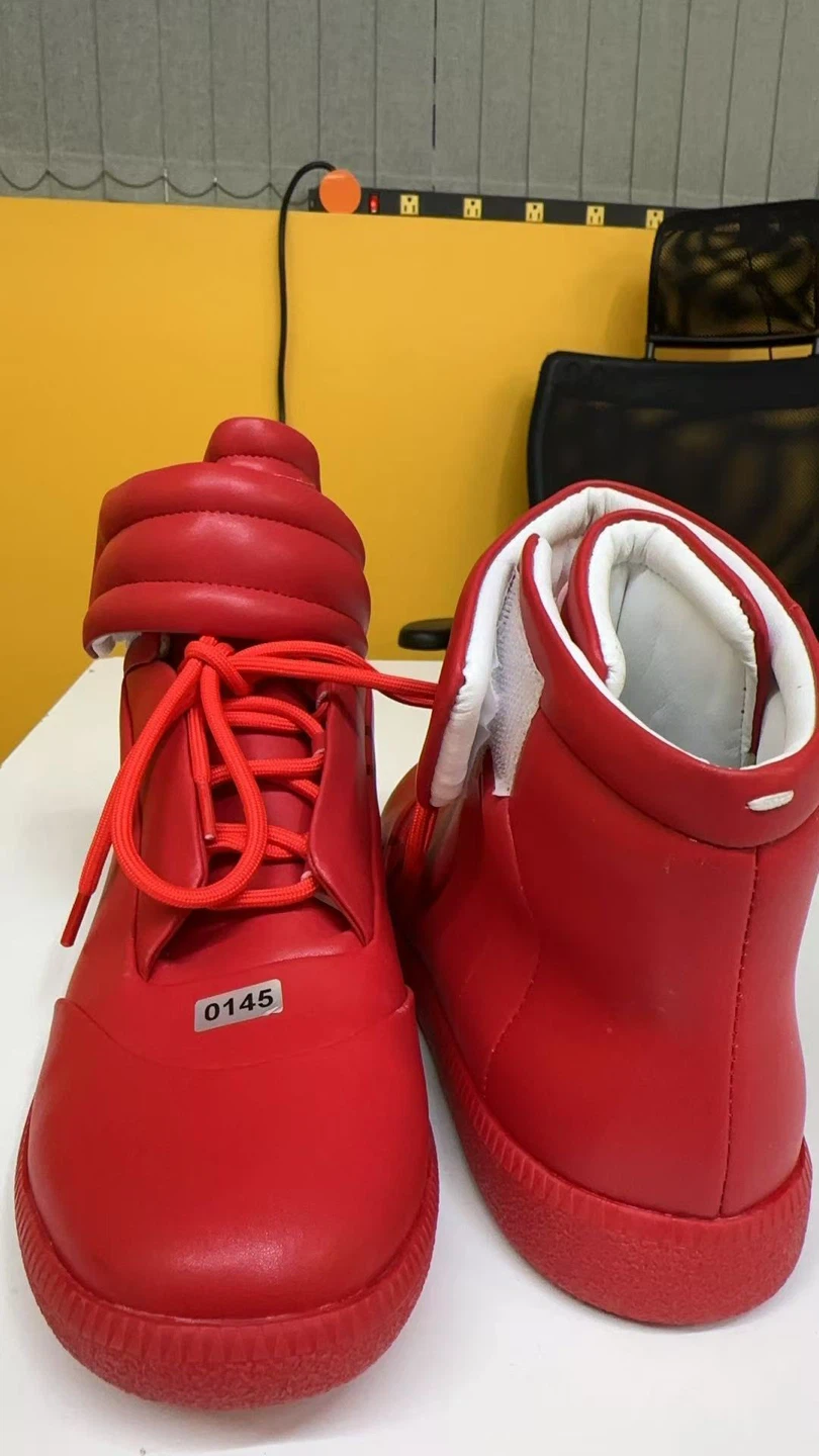 Red High-Top Sneakers - photo 4