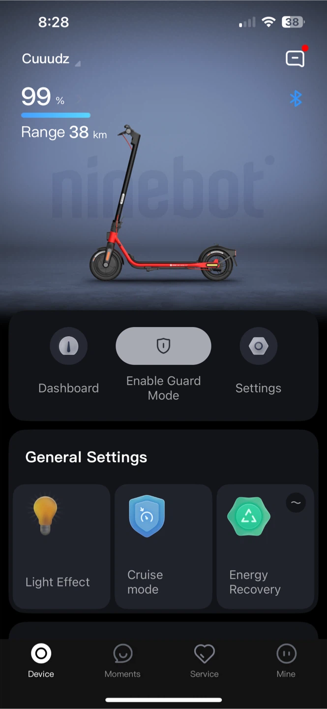 Ninebot Electric Scooter - Red & Black - photo 3