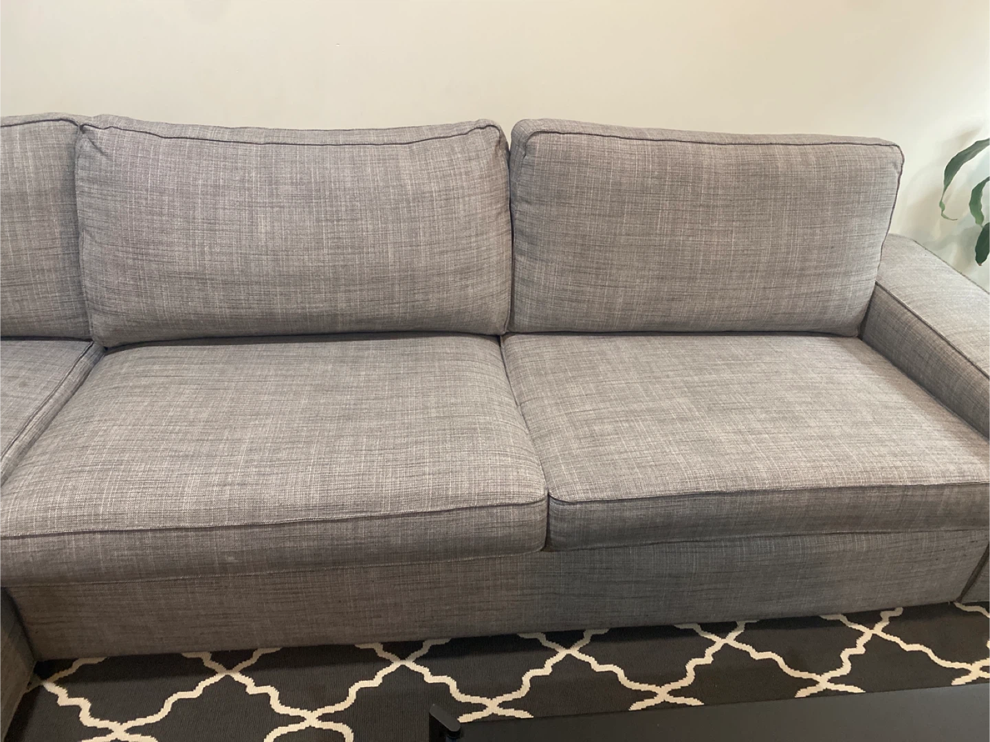 Grey Sectional Sofa with Ottoman - photo 4