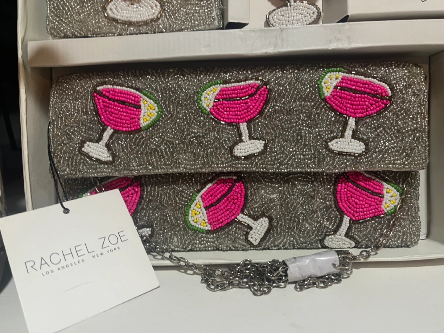 Rachel Zoe 3 PC Set Clutch, Card Case, Charm - photo 2