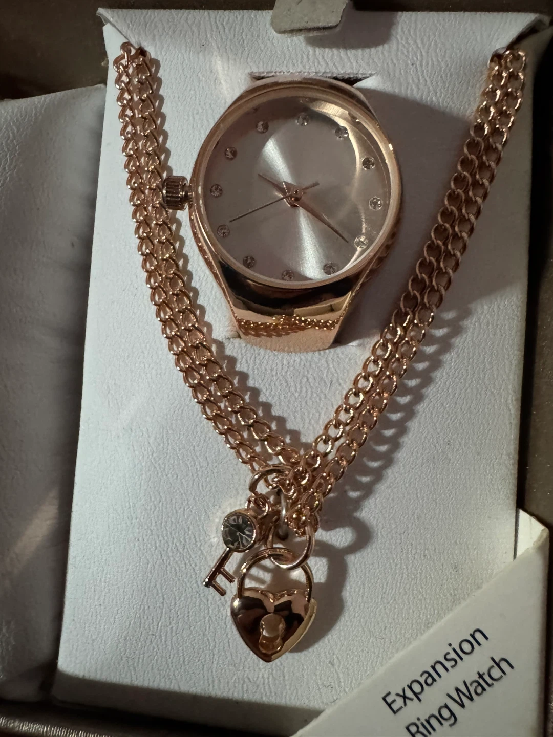Rose Gold Watch, Bracelet, & Necklace Set of 5 - photo 2