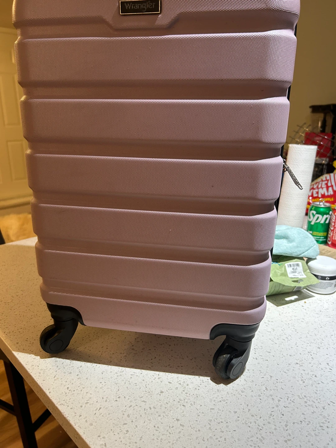Wrangler Pink Hardside Carry-on Suitcase - photo 5