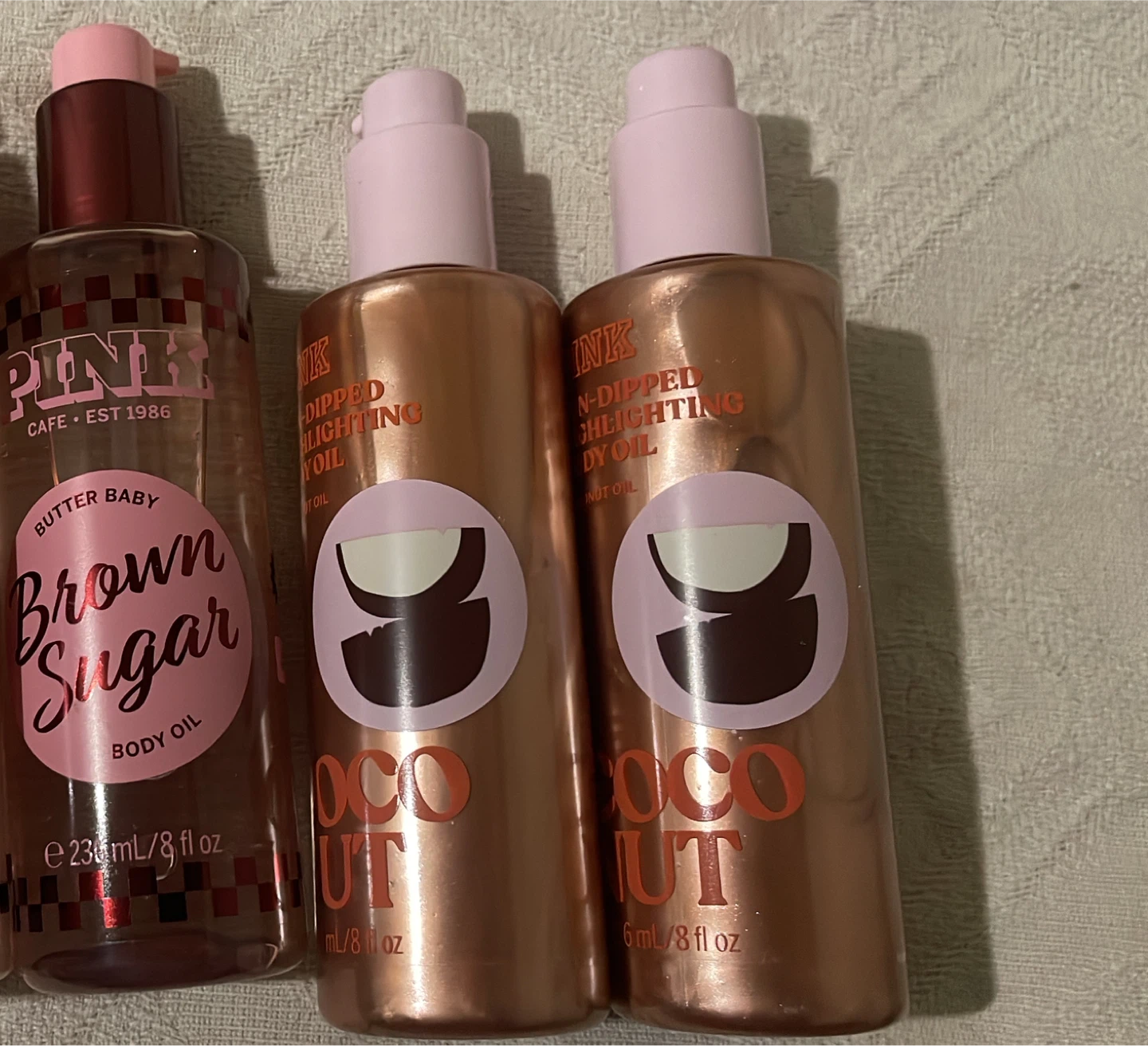 PINK Brown Sugar & Coconut Body Oils