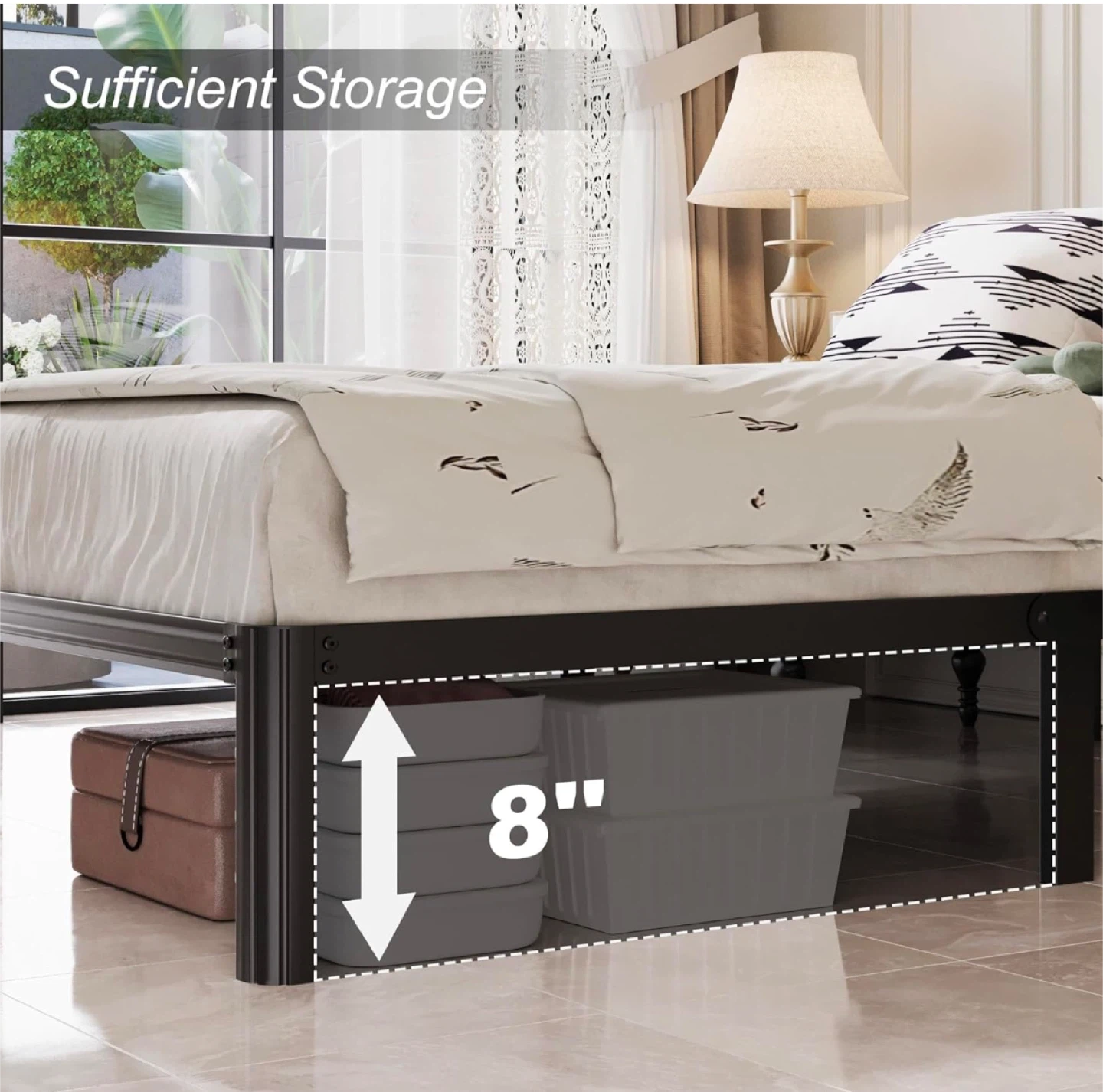 King Size Bed Frame - Sturdy & Noise Free! - photo 5