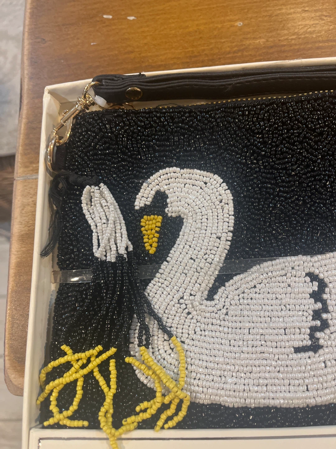 Sincerely Jules Swan Beaded Clutch - photo 2
