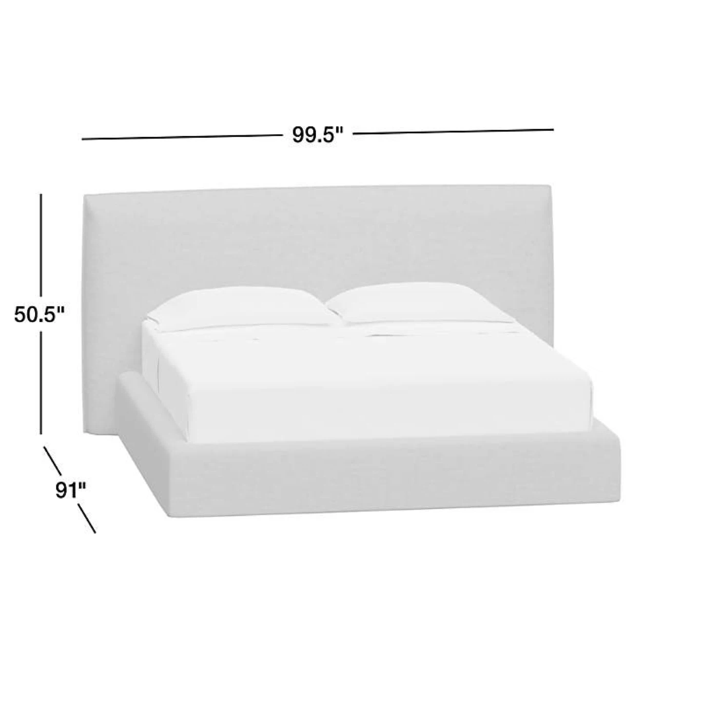 Crate & Barrel Queen size bed with mattress - photo 3